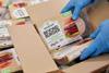 Beyond Meat Burger Patties Being Packaged