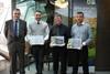 Pictured are the top three Monoprix store managers who did the most to promote Welsh Lamb through their Paris stores during the summer. They are first prize winner Alain Fouineau of the Parly 2 store (right); Dominique Penichaut of the Vaugirard stor…