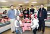 Pictured at Keelham Farm Shop with cuts of the supreme champion Christmas beef are, from left, Skipton Auction Mart auctioneer Sam Bradley, butcher Craig Streetly, Edward Fawcett, Keelham’s James Robertshaw, William Fawcett, butchery shop manager Lee…