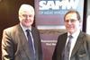 Alan McNaughton SAMW president (left) and Geof Ogle ceo (right)