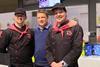 Winning butchers from Aubrey Allen Michael Perkins, (left) Martin Crombie (far right) with MD Russell Allen.
