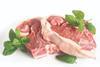 Raw lamb chops