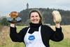 SCB president Laura Black, current World Haggis Champion