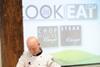 EBLEX's Martin Eccles puts a meat cleaver to proper use during a demonstration at the Tower of London!