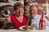 Last year’s winners, Val and John Pettit with their innovative ‘Pork and Mushroom Stack.'