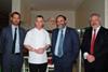 From left - Edward Hobart, HM Consul General, British Embassy, Dubai, celebrity chef Gary Rhodes, Food & Farming Minister David Heath MP and Jean-Pierre Garnier, EBLEX export manager.