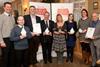 Champions from left: Andrew Shufflebotham and Simon Roberts from Cheerbrook Quality Farm Food, Christopher Cox and Steve Hind from Midland Bacon, Fay Ripley, Fiona Jones from Cranswick and Ellen Streatfeild and Philip Scandding of Denhay Farms.