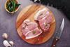 Raw pork slices