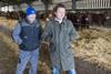 Alan Hunter (left) with Tom Kitchin at Meikle Fieldie farm.