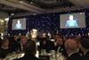 George Eustice speaking at the PTF Dinner