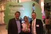 Olleco staff showing off the Waste Category award at the BSA Awards.