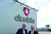 Jim Dobson (r) chief executive, Dunbia pictured with Ronnie Bosma, chief executive, Shannon Meats.