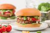 Vegetarian meat free burgers