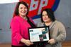 Skills Development Scotland Youth Employer of the Month Award…15.04.16 Claire Owen presents the award to ABP Human Resources Officer Sonia Riveiro