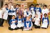 Television Chef Phil Vickery (centre) at the launch of the roadshows.