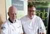 L-R: EBLEX's Martin Eccles and Nigel Haworth with a range of the new cuts.