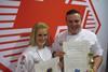 UK International Butcher Team, Lucy Crawshaw and Joe Smith.