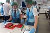 Y10 Pupils during manufacturing element