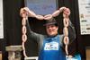 Butcher Steven Cusack, of Davidsons of Inverurie, set a new sausage-making world record at Taste of Grampian.