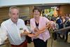 FinnebrogueÕs Chairman Denis Lynn and First Minister Arlene Foster officially open the new Finnebrogue £25 million processing facility in Downpatrick by cutting a ribbon of sausages. The theme of the event very much being fun with food with some amaz…