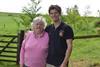 Daphne Tilley MBE and her grandson James Tilley at their family farm near Henllan, Denbighshire.