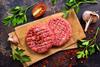 Raw Burgers on Slate