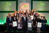 Last year's winners with host and rugby legend Phil Vickery MBE (centre).