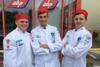 Representing the UK at th International Young Butcher Competition later this month will be (L-R): George Parker, Chris Riley and Peter Rushworth.