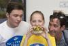 Eve Cattanach of St Mungo’s High School, Falkirk was the winner of the Scotch Butchers Club Commonwealth Burger competition. Eve is pictured here with Max Murphy and butcher Rod Gillie from Thomas Johnston in Falkirk.