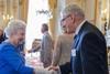 Ishida Europe's managing director Graham Clements with Her Majesty Queen Elizabeth II at Buckingham Palace.