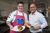 BBC Masterchef host Gregg Wallace was reunited with Masterchef: The Professionals winner Jamie Scott at the launch of this year’s Scotch Lamb campaign. The pair cooked quick, simple dishes with Scotch Lamb together. Photo credit: Alan Richardson, Pix…