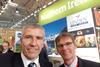 LMC Chief Executive, Ian Stevenson and Chairman, Gerard McGivern, pictured outside the Northern Ireland exhibitors section at Anuga.