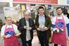 L-R Scotch Lamb ambassador Sharon Hogarth; customer Paul Masterton; farm manager Peter Eccles and Scotch Lamb ambassador Tom Crabbe.
