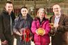 Farmhouse Fare’s Janet Green is pictured with her 2015 Great Northern Pork Pie supreme championship-winning speciality pie, joined by, from left, David Hempel, director of sponsors TW Laycock and Sons, Farmhouse Fare’s Rob Ogden, and Matt Cornish, of…