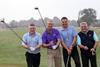 BDCI golfers, L-R, Jeff Winter - Deli 24, Robert Angell - Commercial Security Consultancy, Jim Sydenham Interfood Technology, Paul Winter, Deli 24.