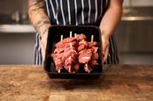 Seasoned Scotch Lamb kebabs
