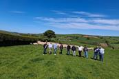 Italian visit to Merthyr Cynog farm