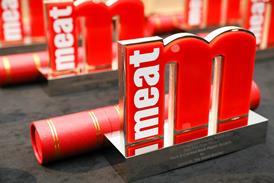 Meat Management Industry Awards trophies