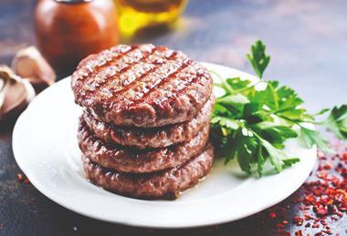 Cooked burgers