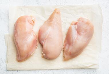 Raw chicken breast