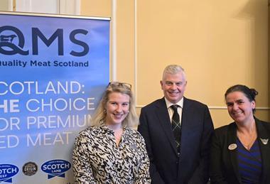 Lucy Ozanne, Industry Strategy & Public Affairs Manager, Gordon Newlands, Brands Development Manager, and Kate Rowell, Chair of QMS