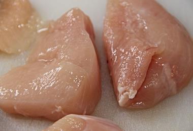 Raw chicken