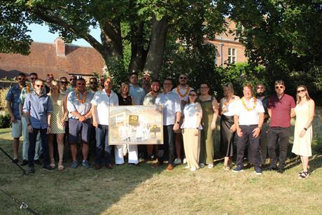 Handtmann Ltd team photo at Horwood House Party
