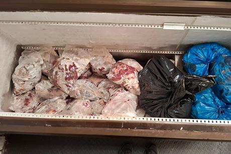 Unidentified meat removed from the human food chain by NFCU and partners