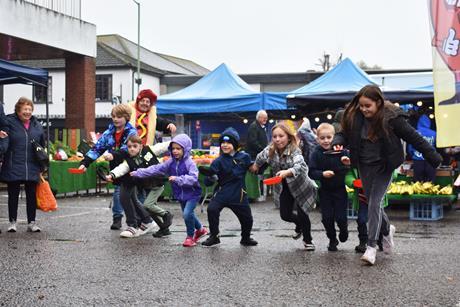 Newmarket Sausage Festival - Sausage Pan Racing