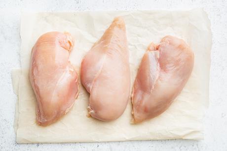 Raw chicken breast