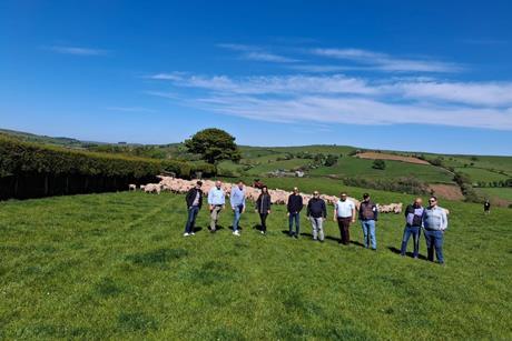 Italian visit to Merthyr Cynog farm