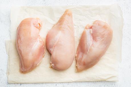 Raw chicken breast