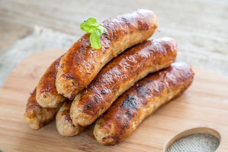 Sausages stock