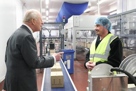 The King meets Greencore colleague Patrick.